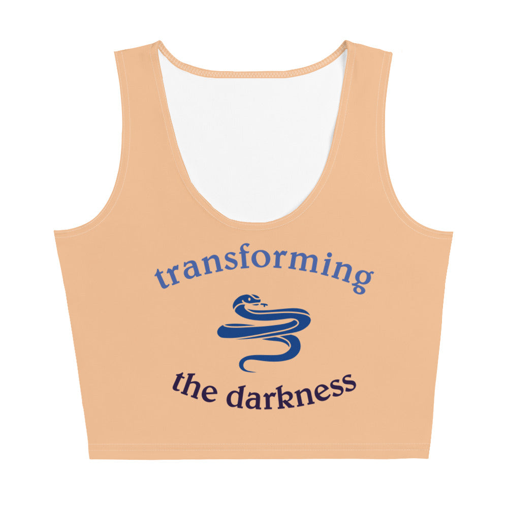 Transforming the Darkness Crop Tank Top - Inside this Storm